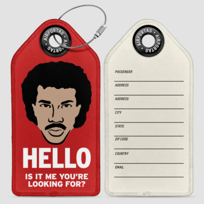 WHAT-2 Lionel Ritchie ‘Hello’ Luggage Tag