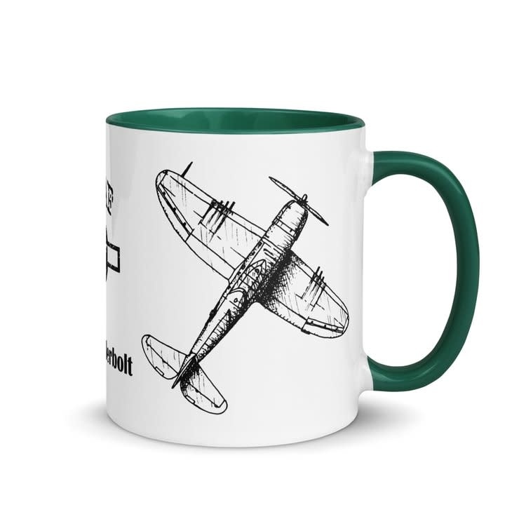 Coffee Mug: P-47 Thunderbolt Green - Planewear