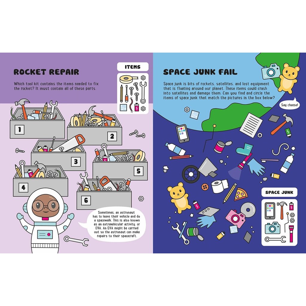 Space Glow in the Dark Sticker Book