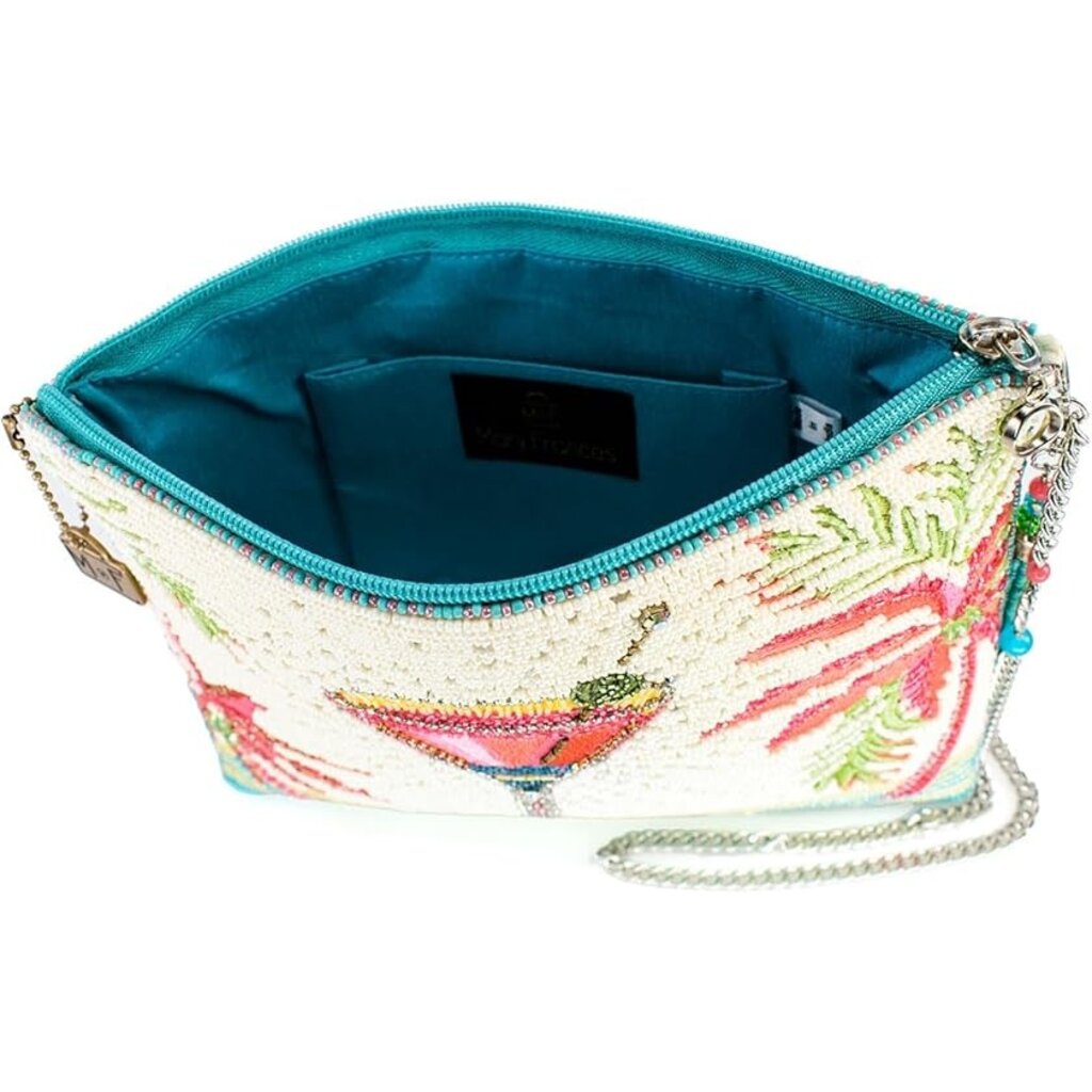 WHMF- Mary Frances Cell Phone Crossbody - Palm Paradise