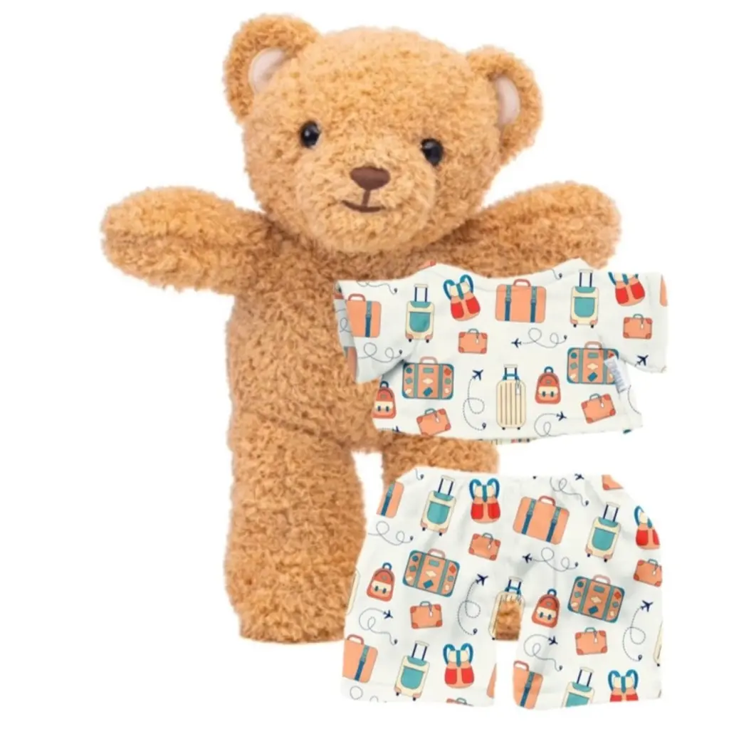 WHZNB- Zippy the Bear + Zippy Carry-on Cubs Pj's