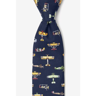 WHAN- Vintage US Warplanes Necktie Navy