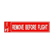 Remove Before Flight Bumper Sticker