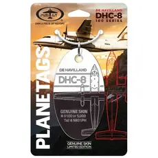 Plane Tag DHC-8 100 Series - Maroon/White