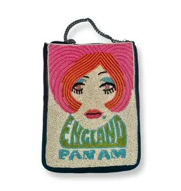 WHDJ- Beaded Crossbody Pan Am England 'Twiggy' Bag