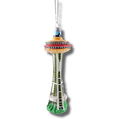 WH1SN- Space Needle Retro Ornament