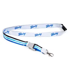 Boeing Signature Blue Seat Belt Buckle Lanyard