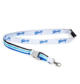 Boeing Signature Blue Seat Belt Buckle Lanyard
