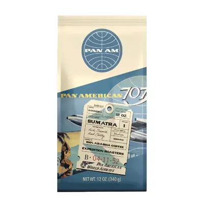 WH1EXR Pan Am Sumatra Dark Roast Ground Coffee
