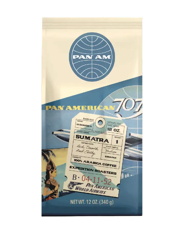 Coffee: Pan Am Sumatra Dark Roast - Planewear