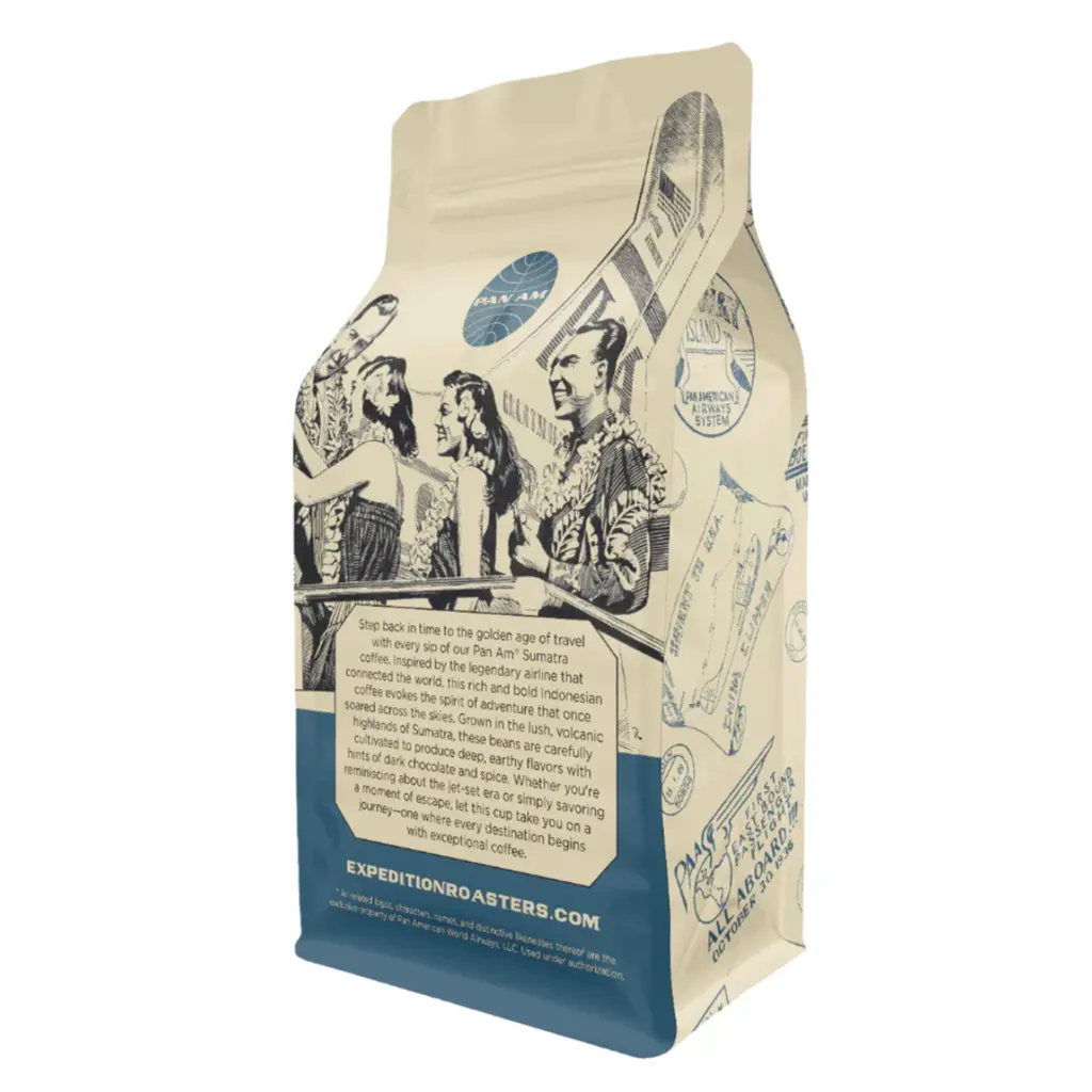 WH1EXR Pan Am Sumatra Dark Roast Ground Coffee