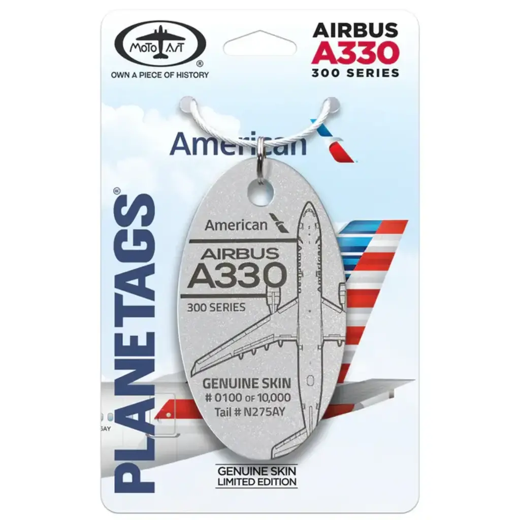 Plane Tag American Airlines A330 Pearl
