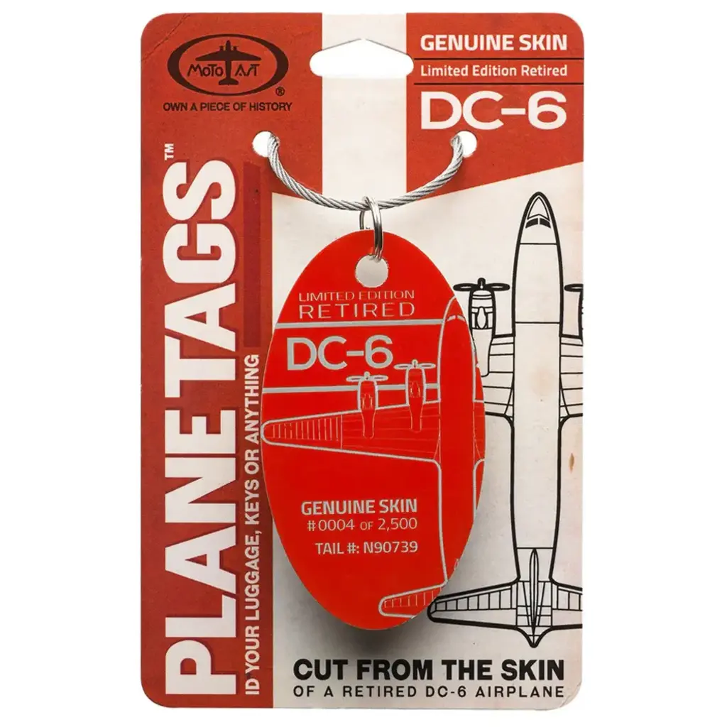 Plane Tag DC-6 Limited Edition Red