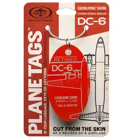 Plane Tag DC-6 Limited Edition Red