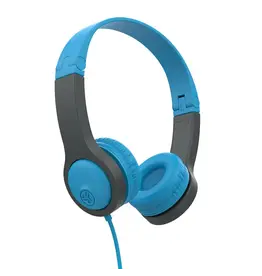 WHJLB- JBuddies Folding On-Ear Kids Wired Headphones Blue/Grey