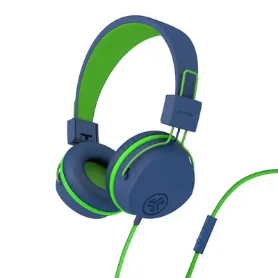 WHJLB- JBuddies Studio On-Ear Kids Wired Headphones Blue/Green