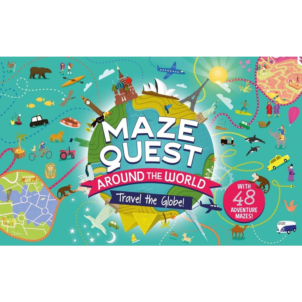 Maze Quest Around the World - Kids Activity Book