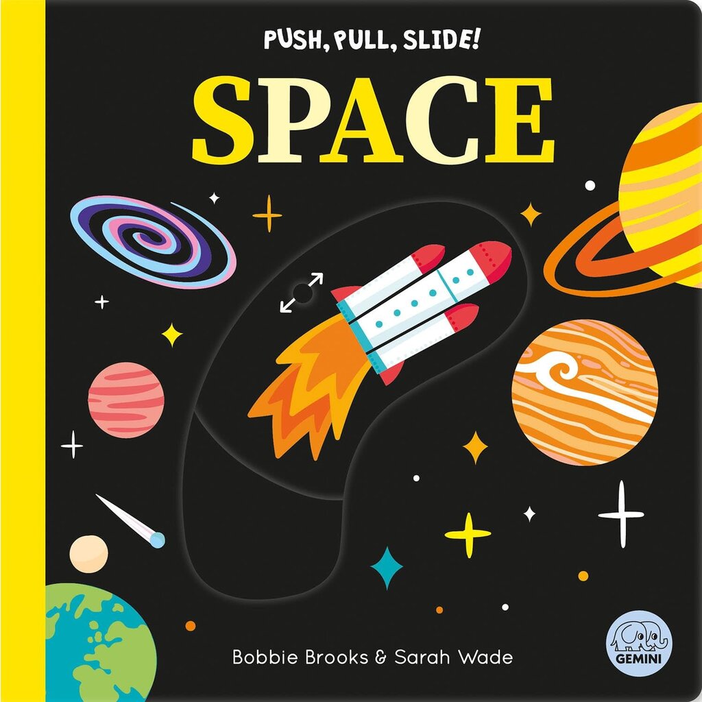 Space Push, Pull, Slide Kids Book