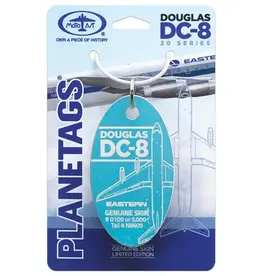 Plane Tag Eastern DC-8 Light Blue