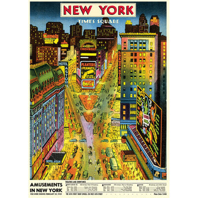 WHCV- New York Times Square Poster