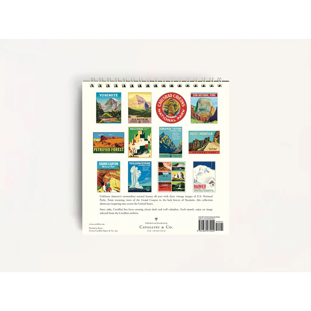 WHCV- National Parks 2026 Desk Calendar