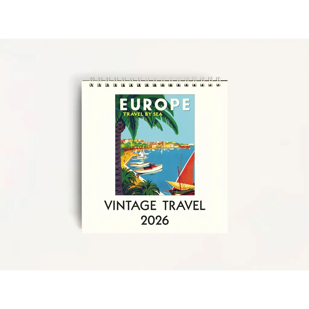 WHCV- Vintage Travel 2026 Desk Calendar