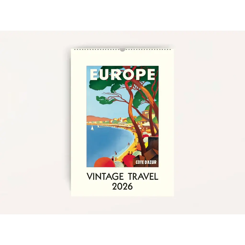 WHCV- Vintage Travel 2026 Wall Calendar