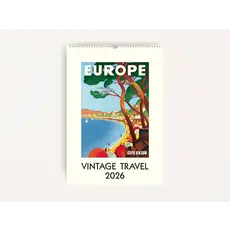 WHCV- Vintage Travel 2026 Wall Calendar