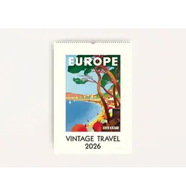 WHCV- Vintage Travel 2026 Wall Calendar