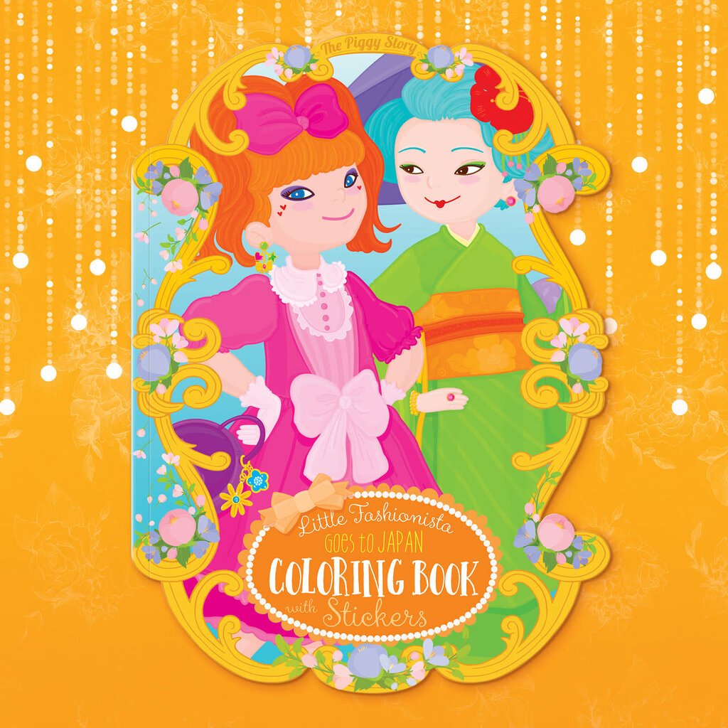 WHTPS- Little Fashionista Goes to Japan Coloring Book & Stickers