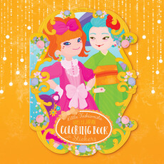 WHTPS- Little Fashionista Goes to Japan Coloring Book & Stickers