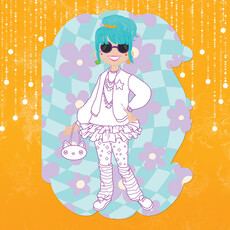 WHTPS- Little Fashionista Goes to Japan Coloring Book & Stickers