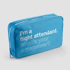 WHAT-1 Packing Bag - Flight Attendant Super Power Blue Pouch
