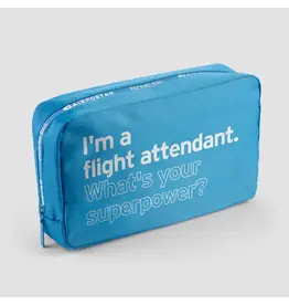 WHAT-1 Packing Bag - Flight Attendant Super Power Blue Pouch