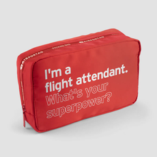 WHAT-1 Packing Bag - Flight Attendant Super Power Red Pouch
