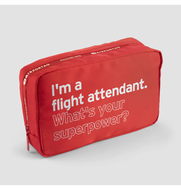 WHAT-1 Packing Bag - Flight Attendant Super Power Red Pouch