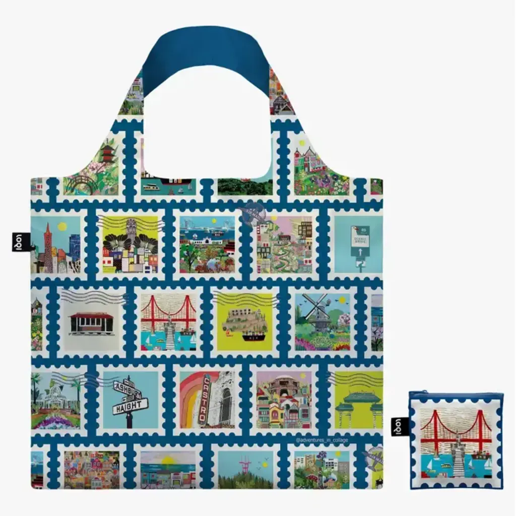 Loqi San Francisco Stamp Reusable Tote Bag