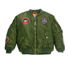 Kids MA-1 Flight Jacket - Green