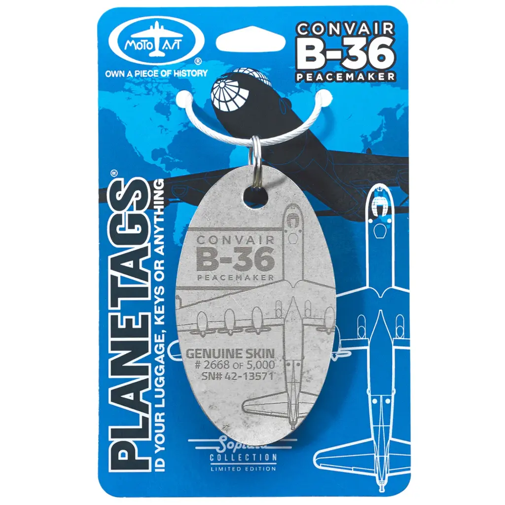 Plane Tag Convair B-36 Peacemaker Metal