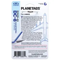 Plane Tag Eastern DC-8 Light Blue