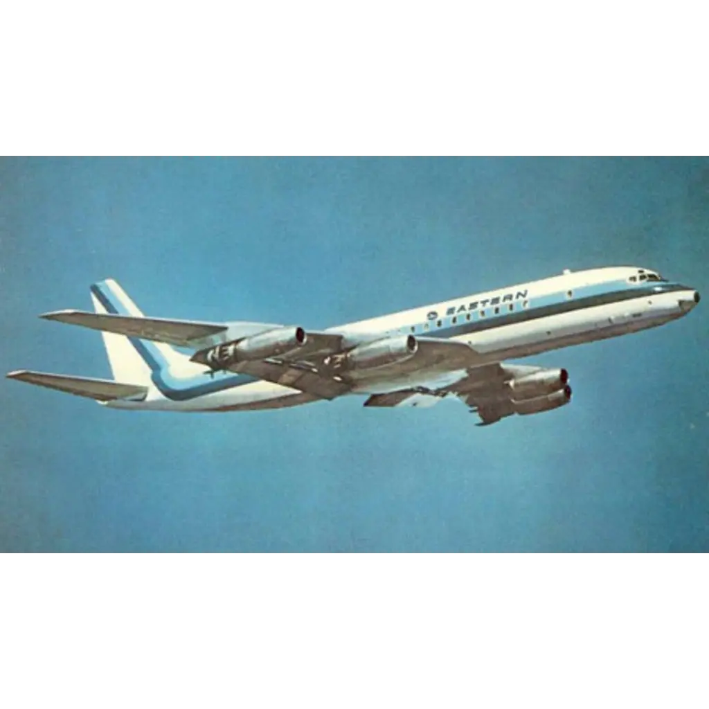 Plane Tag Eastern DC-8 Light Blue