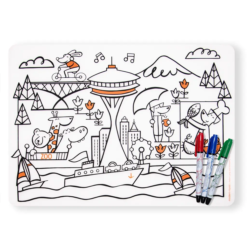 WH1MT- Mark-Mat Set (w/3 markers) Seattle