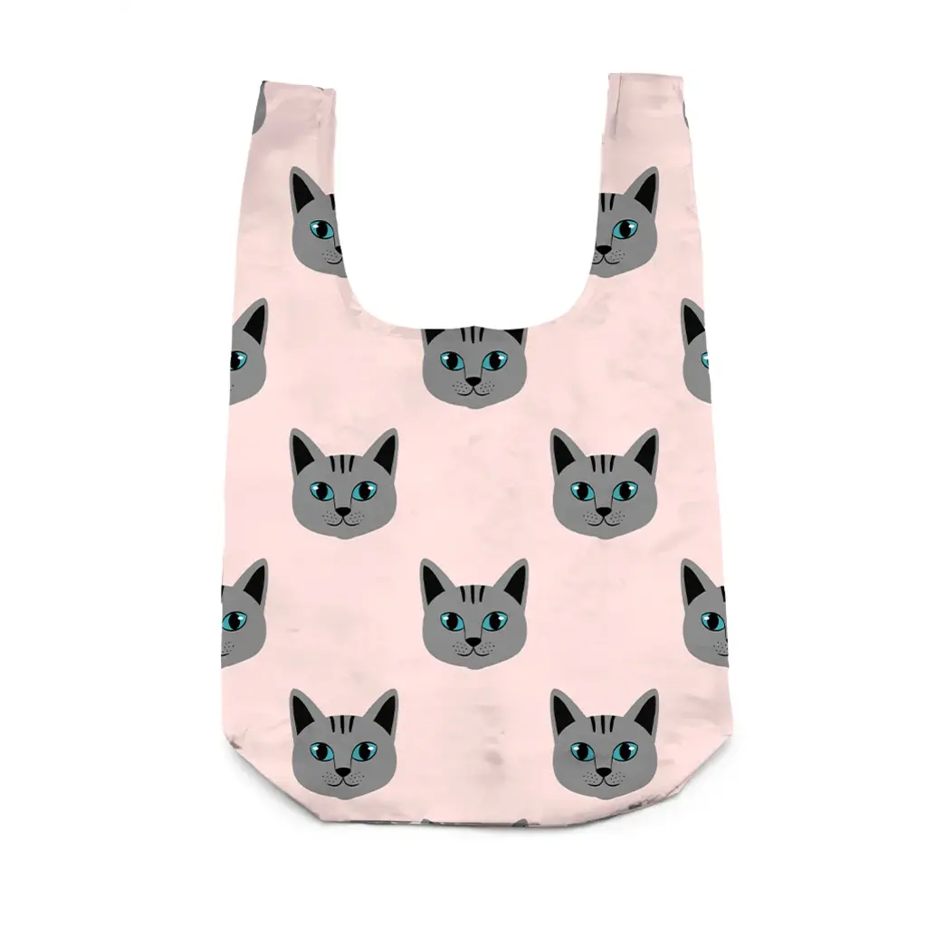 WHLR- Reusable Tote Bag with Cat Charm