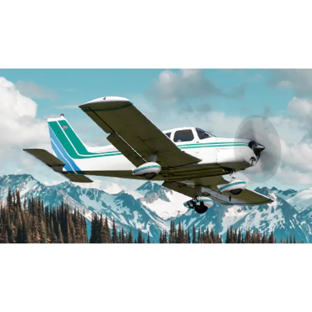 Plane Tag Piper PA-28 Cherokee Green/White