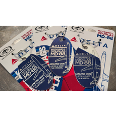 Plane Tag Delta MD-88