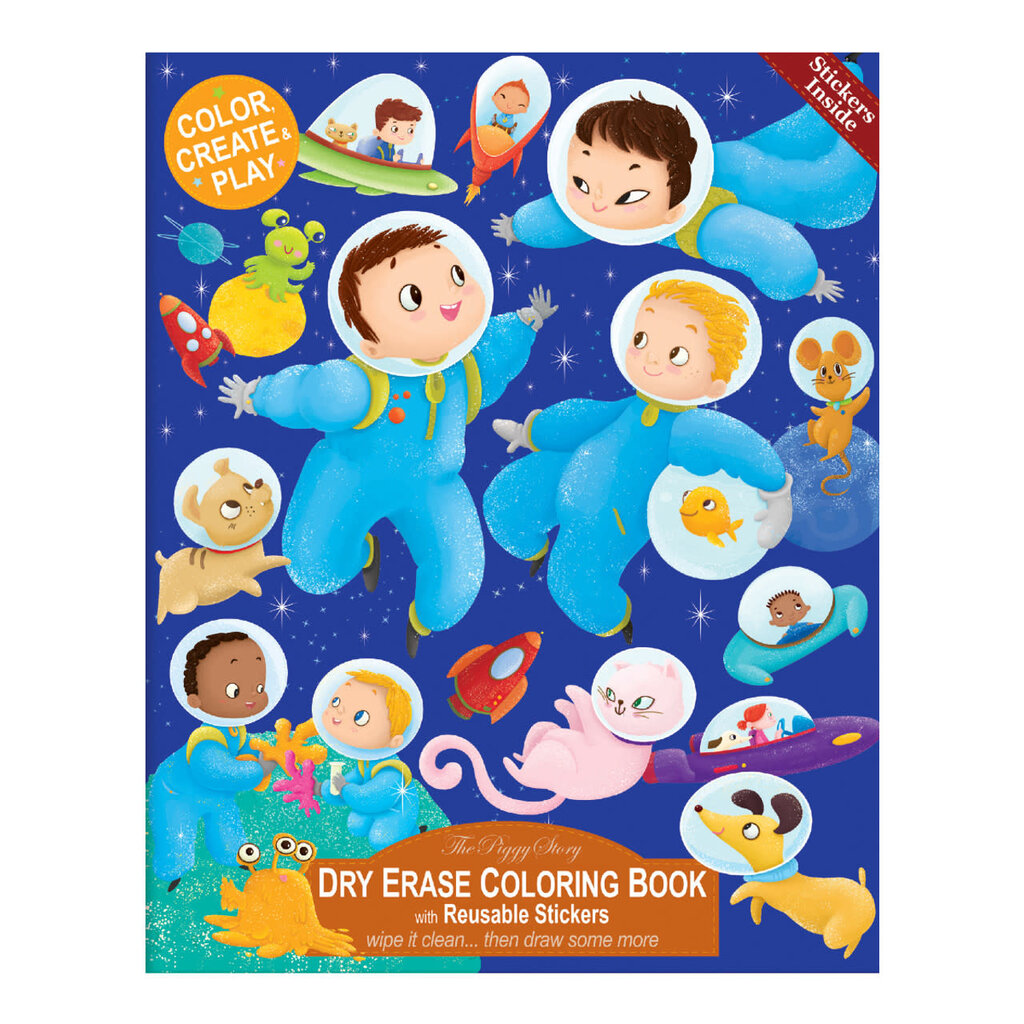 WHTPS- Space Adventure Dry Erase Coloring Book