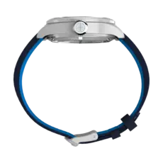 WH1TX- Timex Pan Am Waterbury Auto Blue Dial Blue Strap Watch