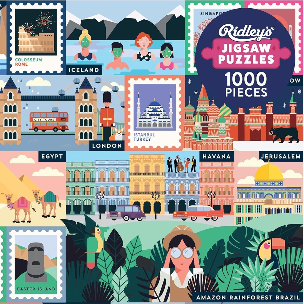 1000 Piece Travel Destinations Puzzle