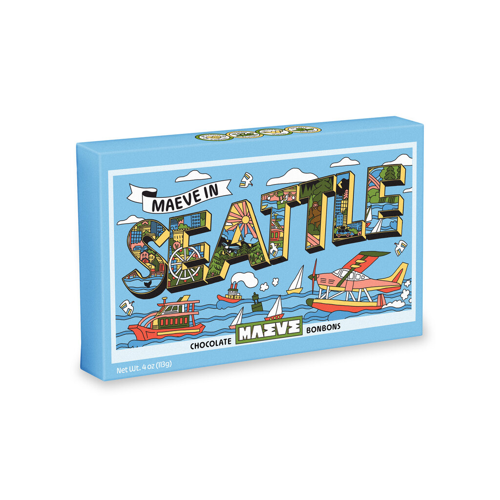 WH1SC- Seattle Chocolate Postcard Gift Box