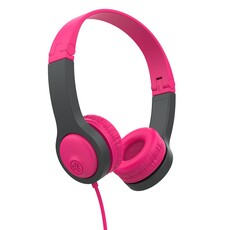 WHJLB- JBuddies Folding On-Ear Kids Wired Headphones Pink/Grey